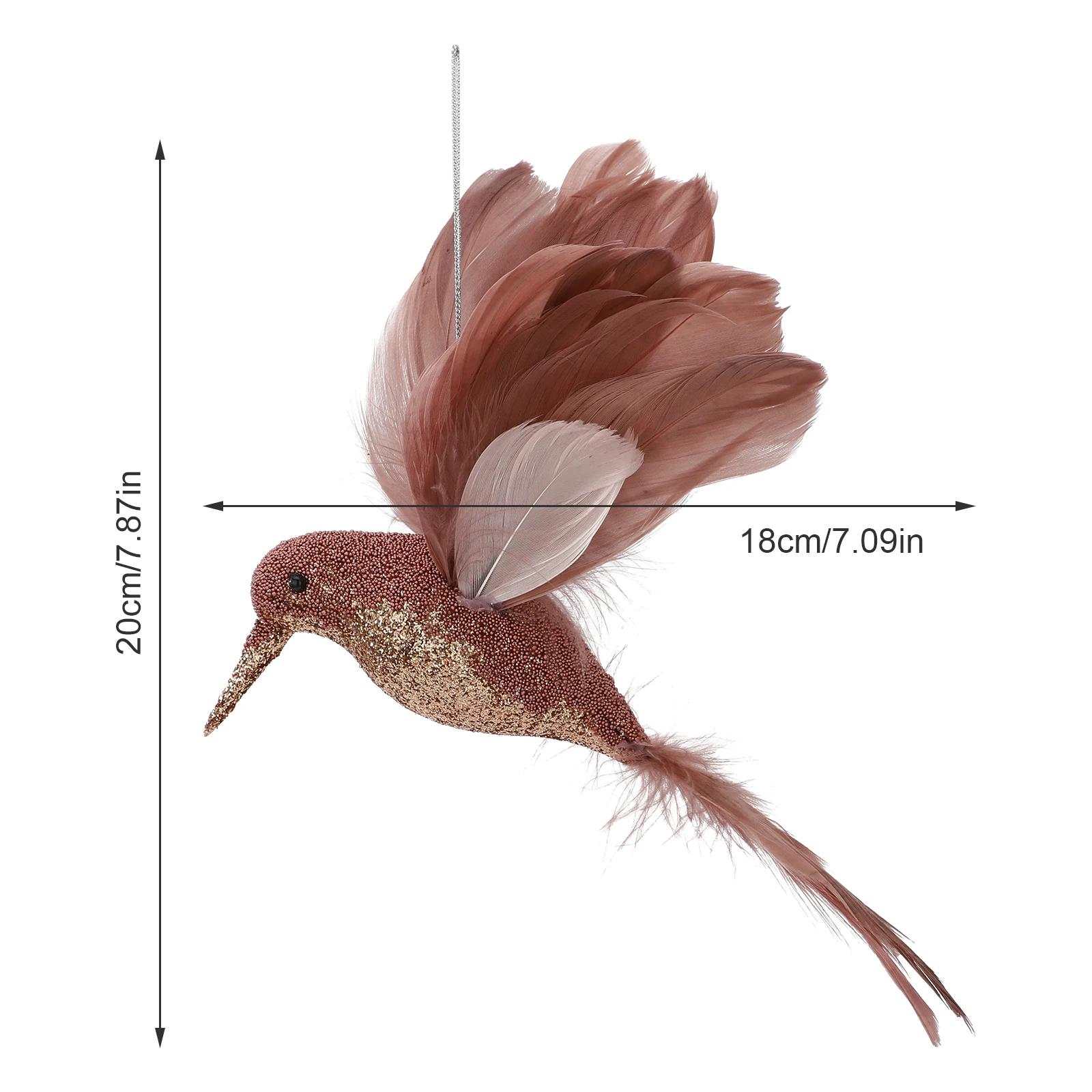 Ручная работа Искусственный Цветной Колибри Симуляция Пенопластовый Голубь Модель Домашний Декор Рождественская Елка Подвеска Поделка Птица Украшения