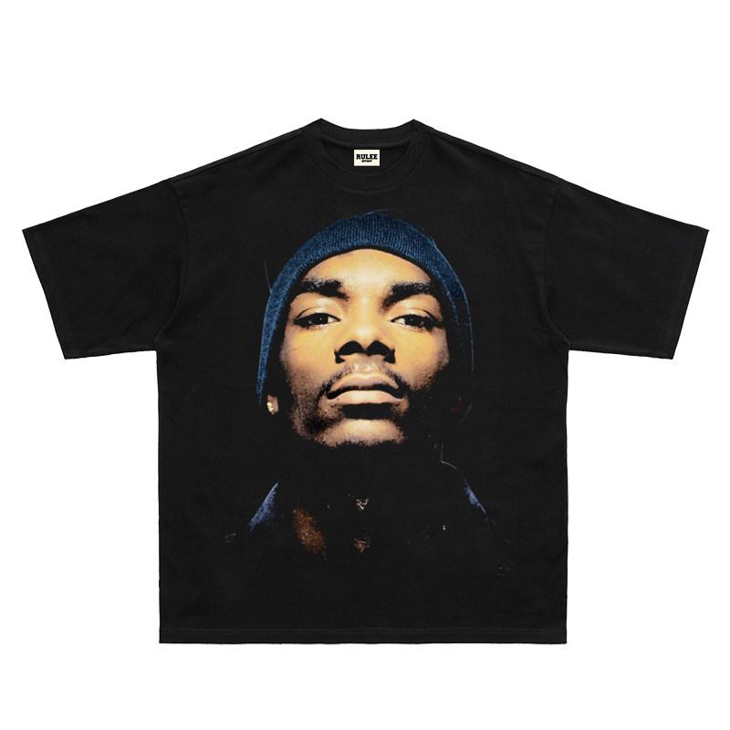 2026 Snoop Dogg Vintage West Coast HIPHOP ShortSleeved Hip Hop TShirt for Rapping and Singing Comfortable and Breathable