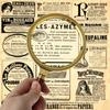 60mm 80mm 100mm Lens Handheld Magnifying Glass 10X High-Definition Retro Magnifier Eye Loupe Magnifying Glasses