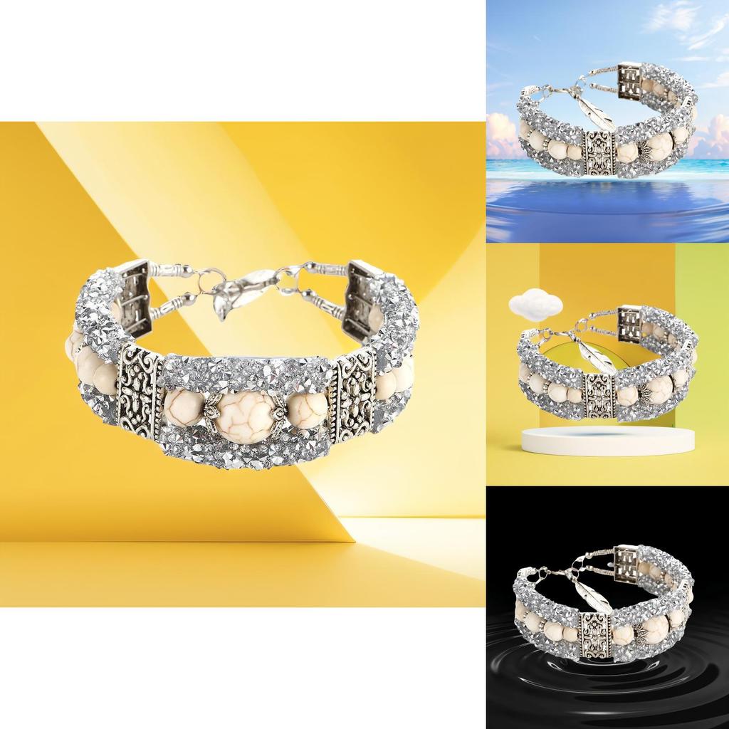 Exquisite Handmade Turquoise Bead Bracelet For Women And Men Original Design