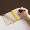 Pressed Bougainvillea Lokta Journal, Handmade in Nepal 15x12cm