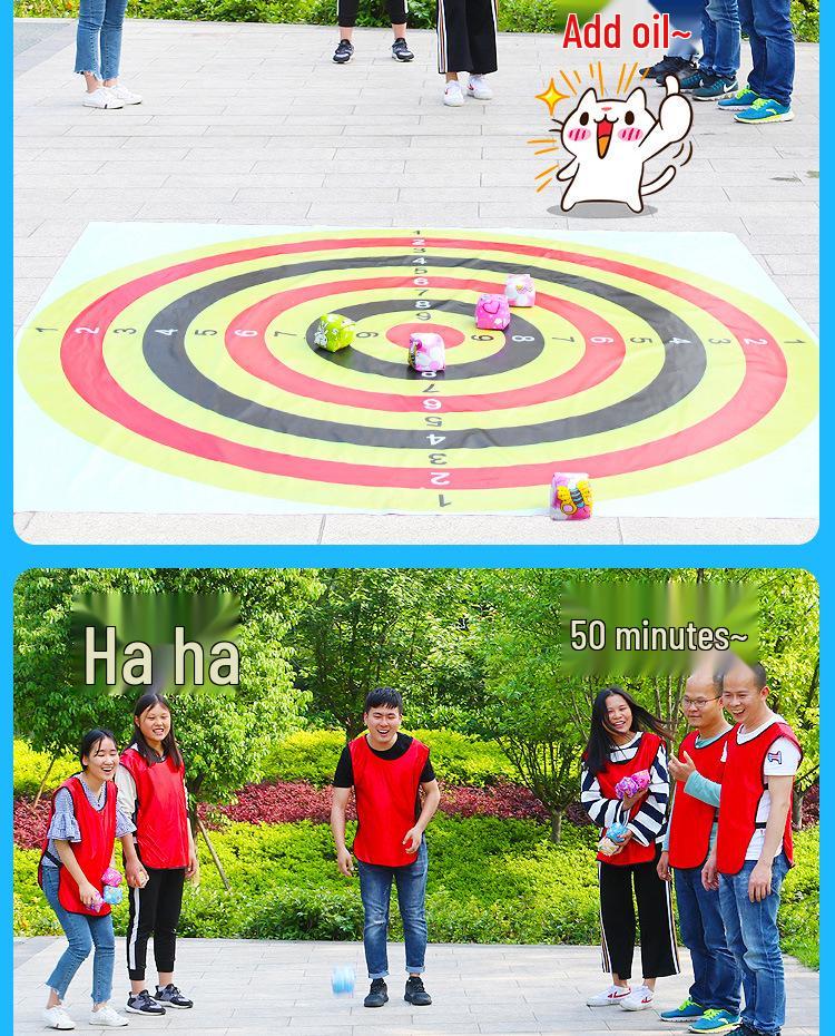 Sandbag Toss Target: Fun Outdoor Game for Kindergarten Team Building