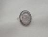 Rose Quartz Ring: 925 Sterling Silver Ring Faceted Oval Gemstone, Boho Jewelry