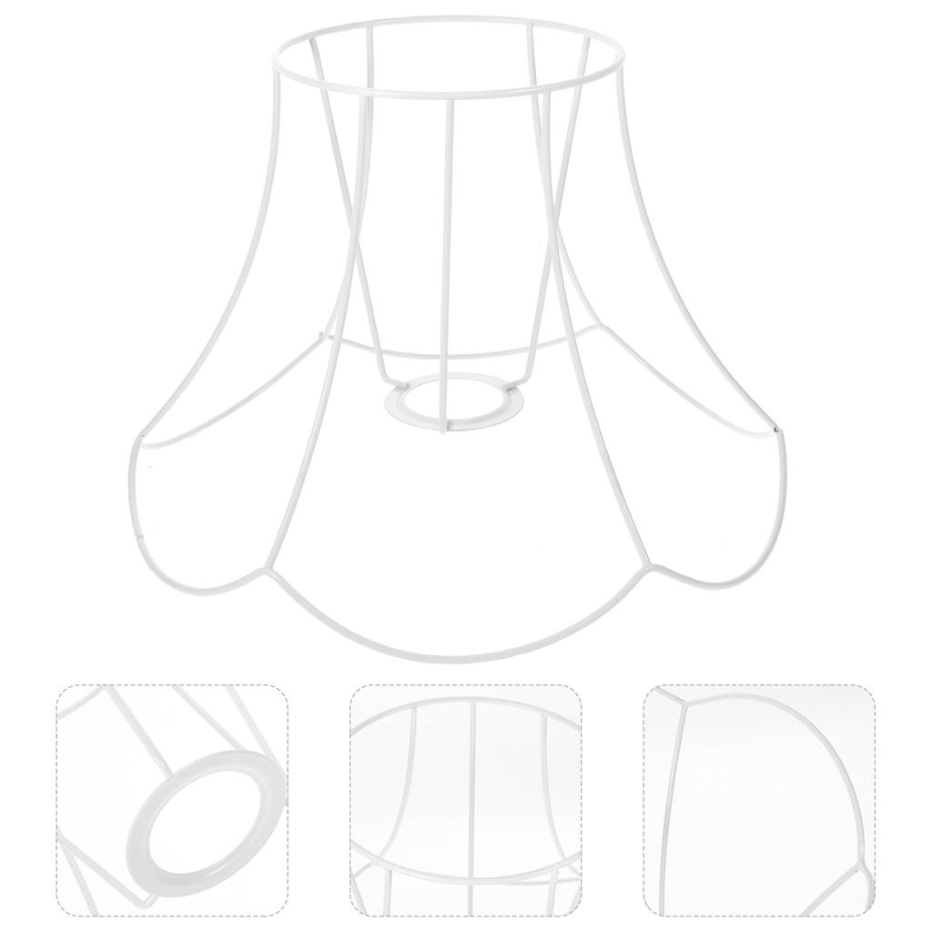 Table Lights Frame Metal Lamp Cover Brackets Shade Frames for DIY Lampshade Holder
