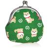 Maeda Senkō Wabunichi Bean Shiba Shopping 2.5 Round Coin Purse Green 117808 9.5cm