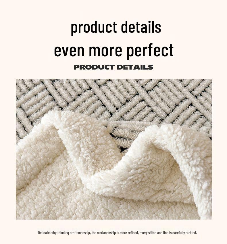 G5Z Warme Winter-Doppelseitige Fleecedecke mit Verdicktem Milchvelours und Lammwolle