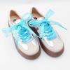 Fantasy Colored Flat Silk Shoelaces 4cm Wider Chiffon Yarn for Sneakers Rope Laces Shoe Accessories 80/100/120/140CM