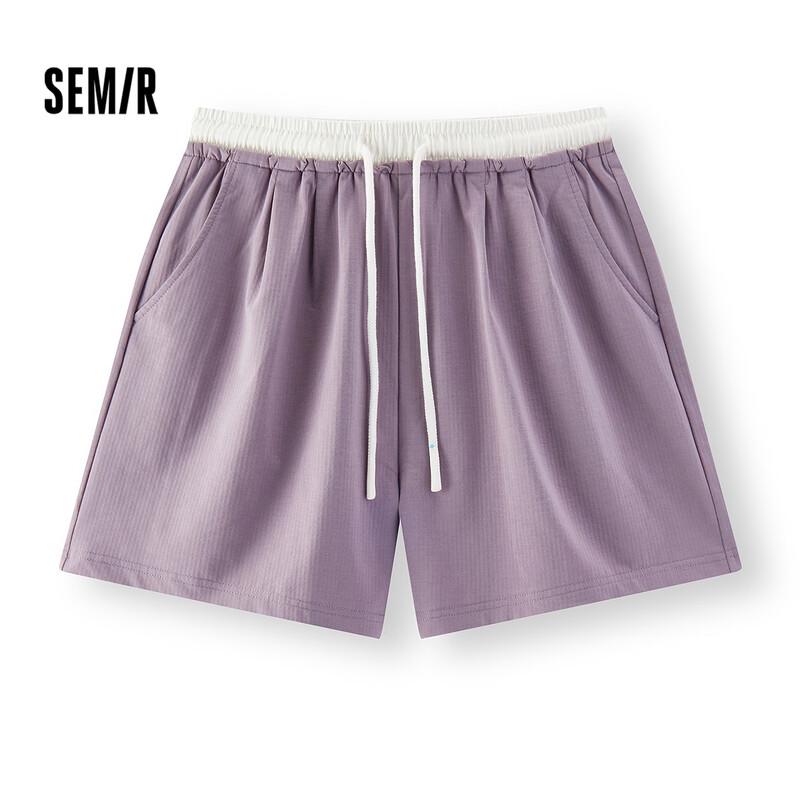 Женские летние свободные кэжуал шорты Semir с цветовыми блоками и плиссировкой M