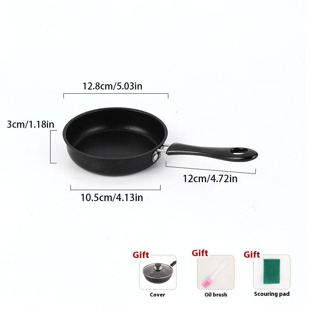 12cm Mini Stainless Steel Omelette Pan Non Stick Frying Pan With Handle Frying Pan For Induction Hob