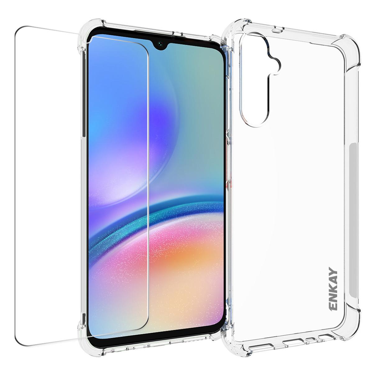 

ENKAY HAT PRINCE For Samsung Galaxy A05s 4G Case Anti-drop TPU Phone Cover with Screen Film A