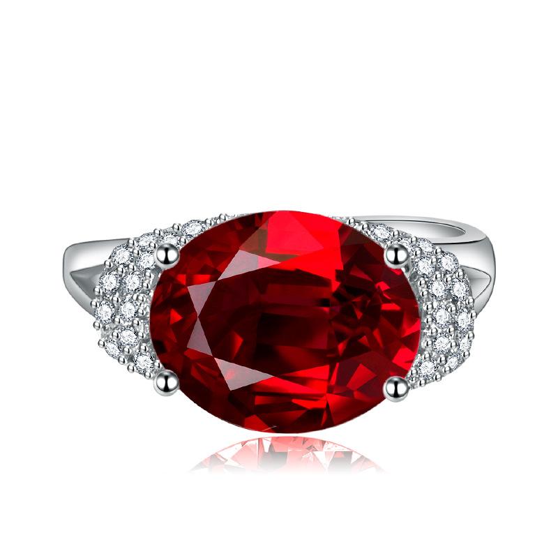 Sace Gems Klasický zirkonový prsten ze slitiny mědi, dámské šperky, svatební dárek pro párty
