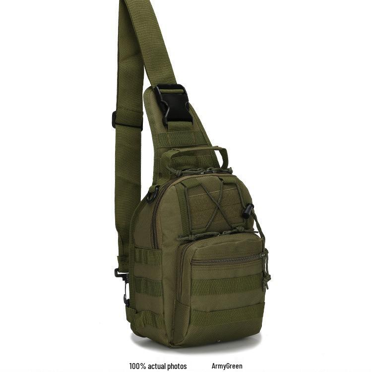 Camouflage Canvas Fahrrad Umhängetasche Brusttasche für Outdoor-Sportarten