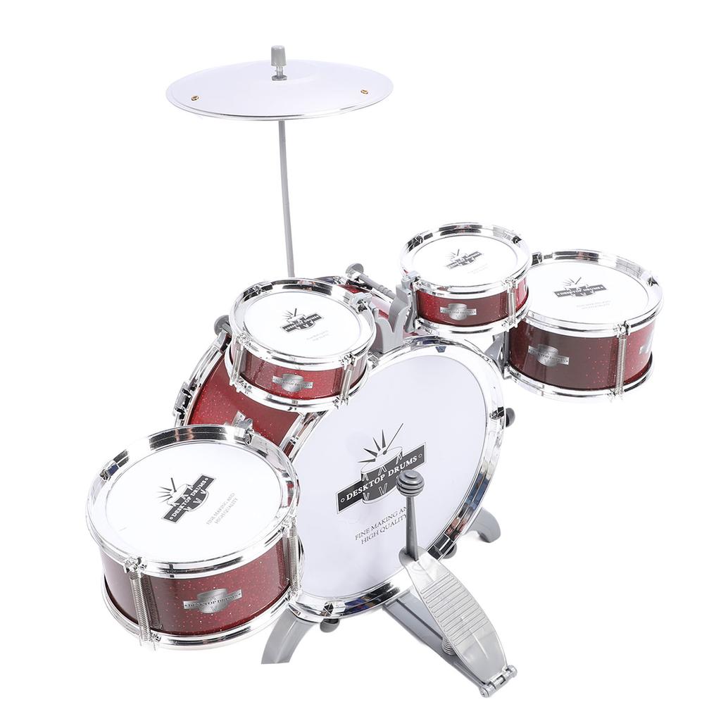 Kid Drum Set for Toddlers Jazz Drum Set for Kids 5 Drums Percussion Musical Instruments Toy