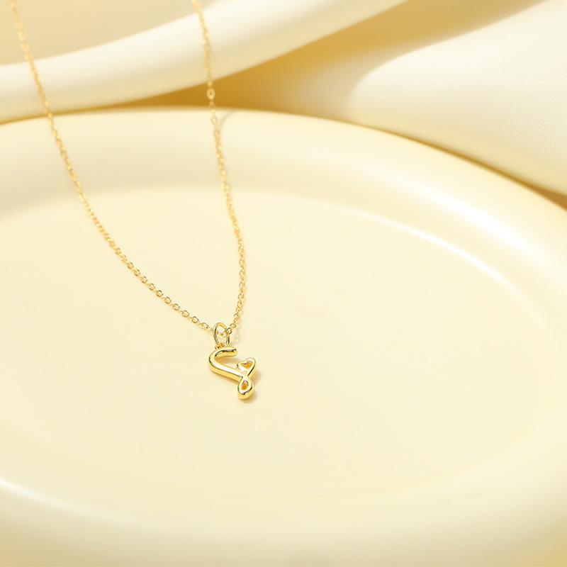 Banyan Tree S925 Silver English Letter Pendant Necklace - Simple, Elegant Style for Mother's Day