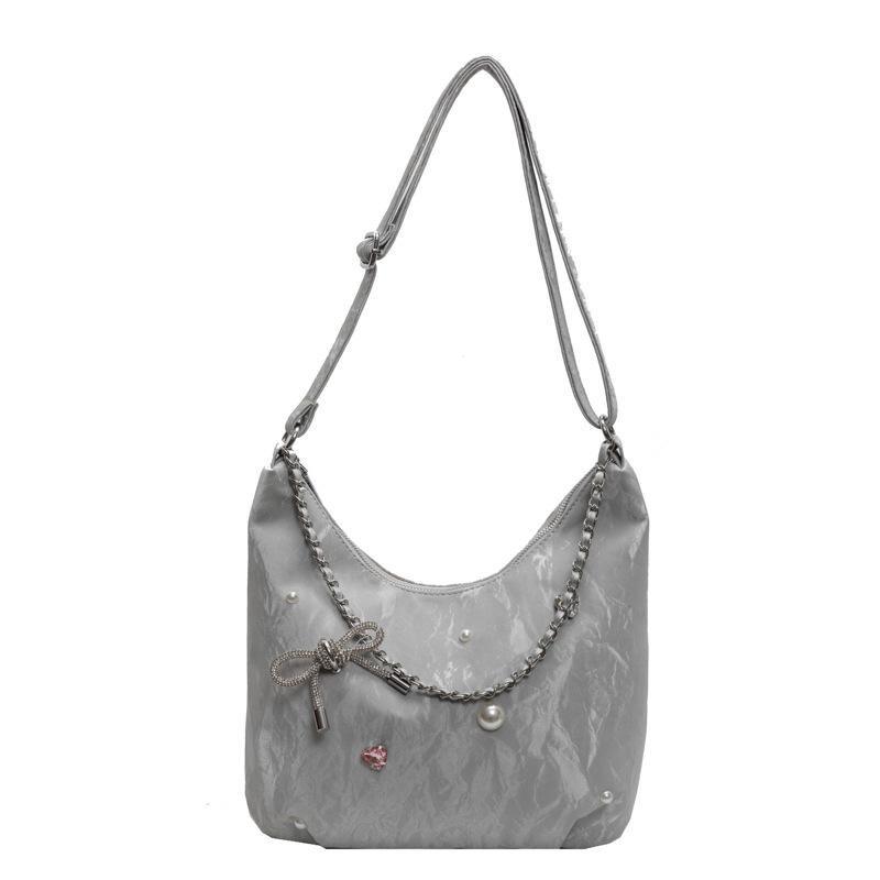 Geantă de capacitate mare Geantă de umăr cu lanț casual de modă pentru femei Geantă simplă messenger pentru navetă Geantă gogoașă