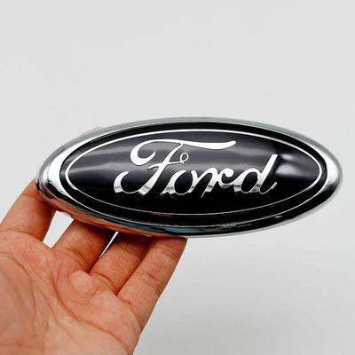 Nuevo Pegatina de Coche 2026 Para Ford ABS 14.5 Logo Frontal Capó Delantero del Coche Insignia Trasera del Maletero Pegatina Para Ford Mondeo Focus Fusion MK2