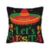 Lets Fiesta Cinco De Mayo  Pillow Covers Product Soft Cushion Cover Decor  Pillow Case Cover Sofa Multiple Sizes