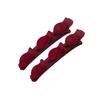 2 Pcs Double Layer Hair Clip Hair Styling Clips Hair Accessories Flocking Braided Hair Clips For Daily Work Party
