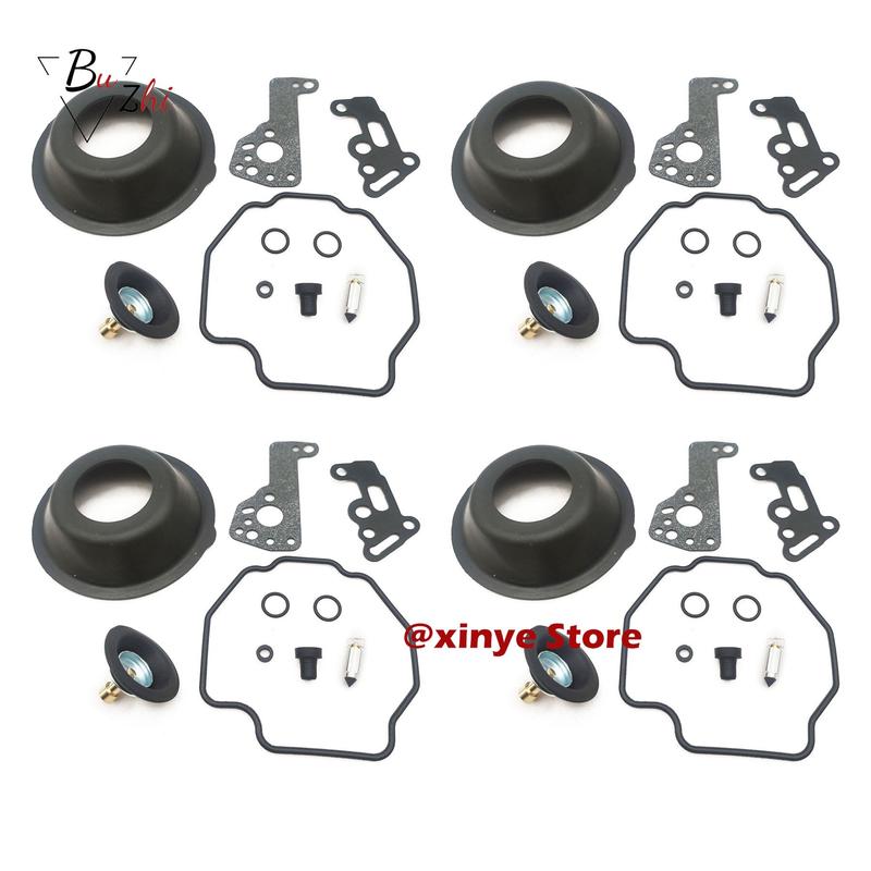 Carburetor Repair Kit Float Needle Gasket with Vacuum Diaphragm for Yamaha Virago XV400 XV535 Vmax1200 XV 400 535 Vmax 1200