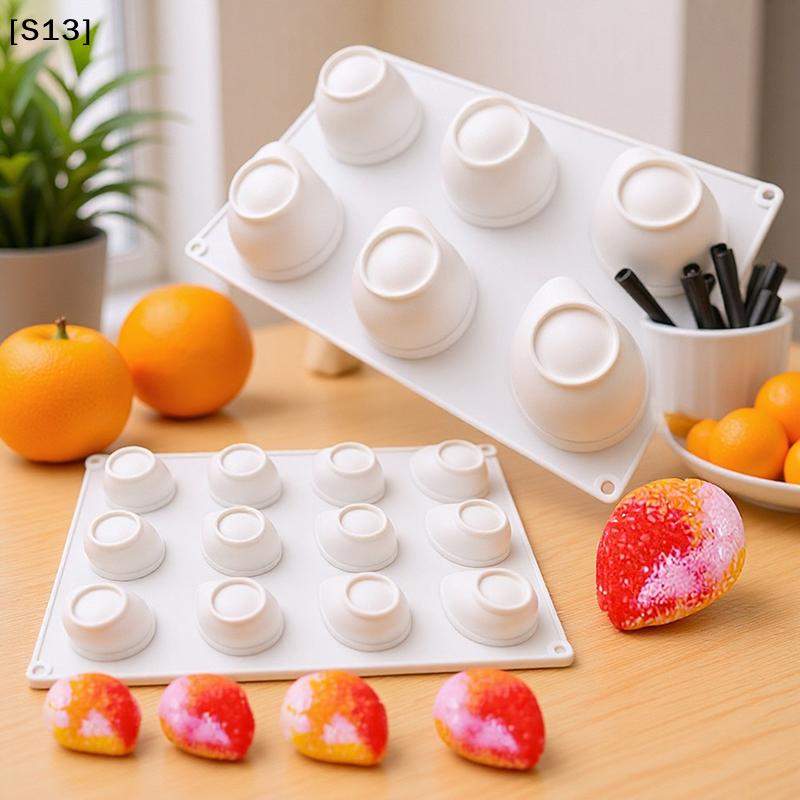 Creative Fruit Series Silicon Mold Mango Shape For Baking Chocolate Mousse Cake Ice Cream Dessert Non-Stick Pastry Mould Cake[Q]