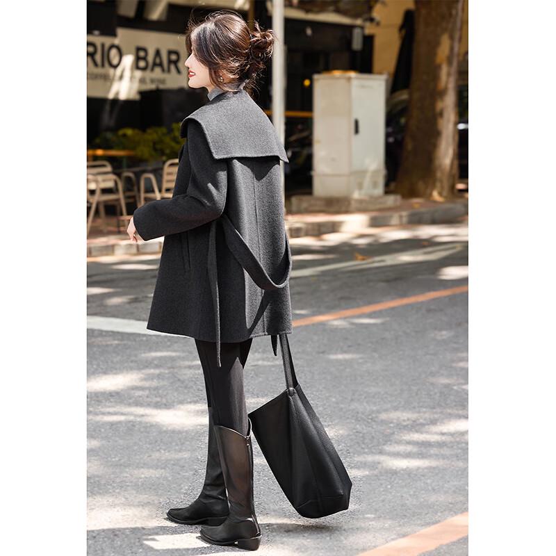 Women's Elegant Mid-Length Wool Coat