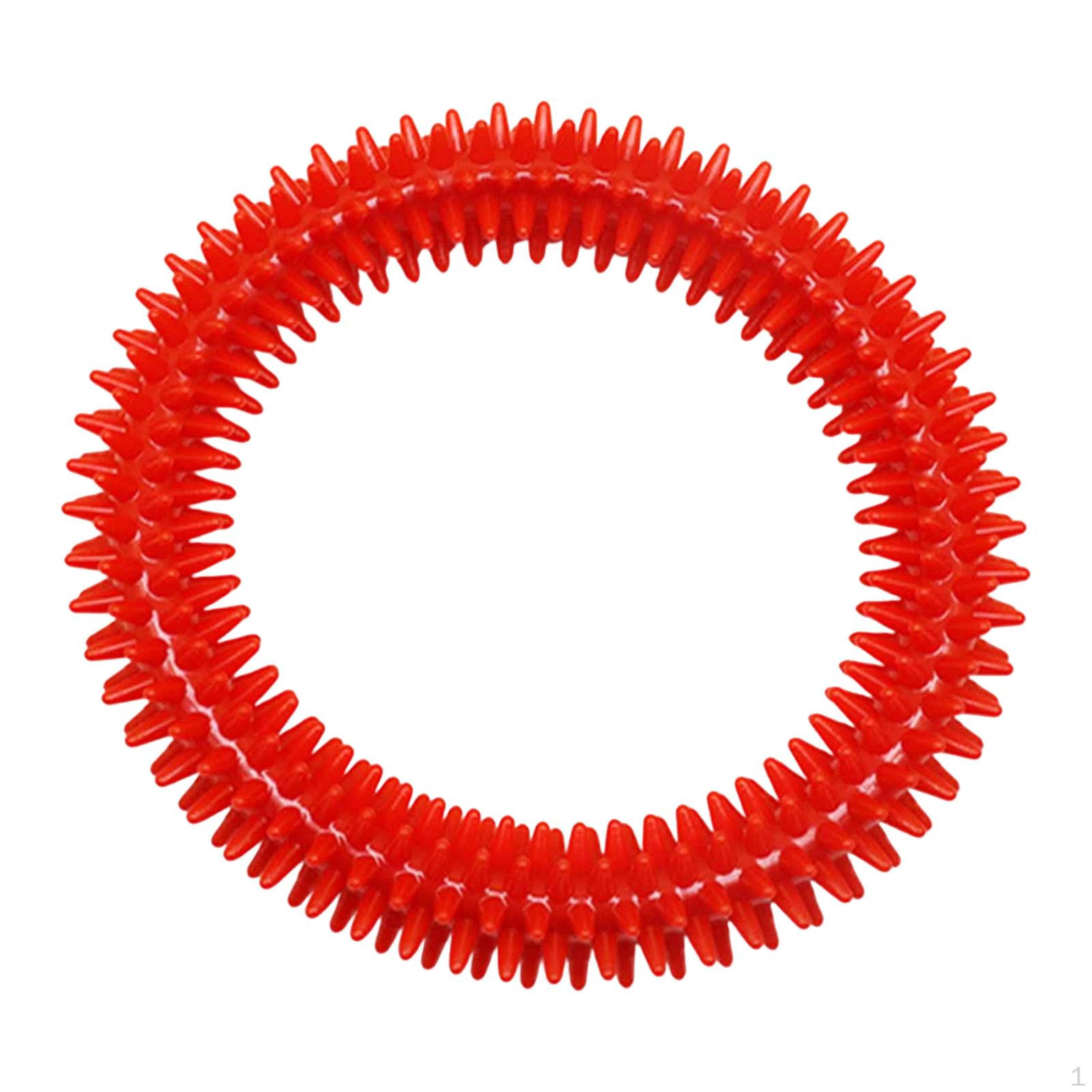 

Sensory Flexible Spiky Fidget Toy Soft Acupressure Massage Bracelet Gentle Texture Eco Friendly PP красный