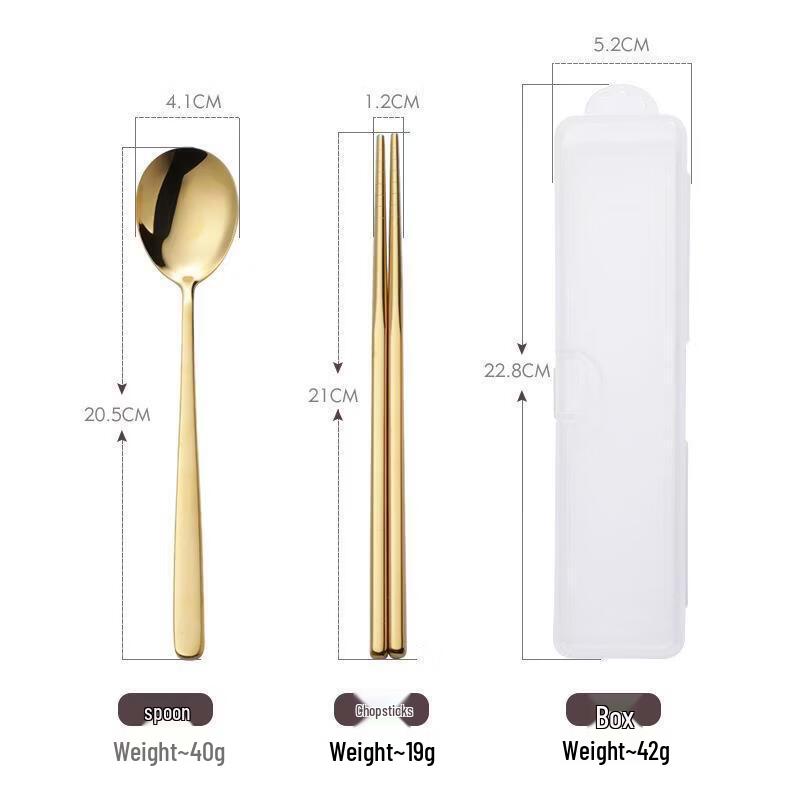 Abay 304 Stainless Steel Portable Cutlery Set