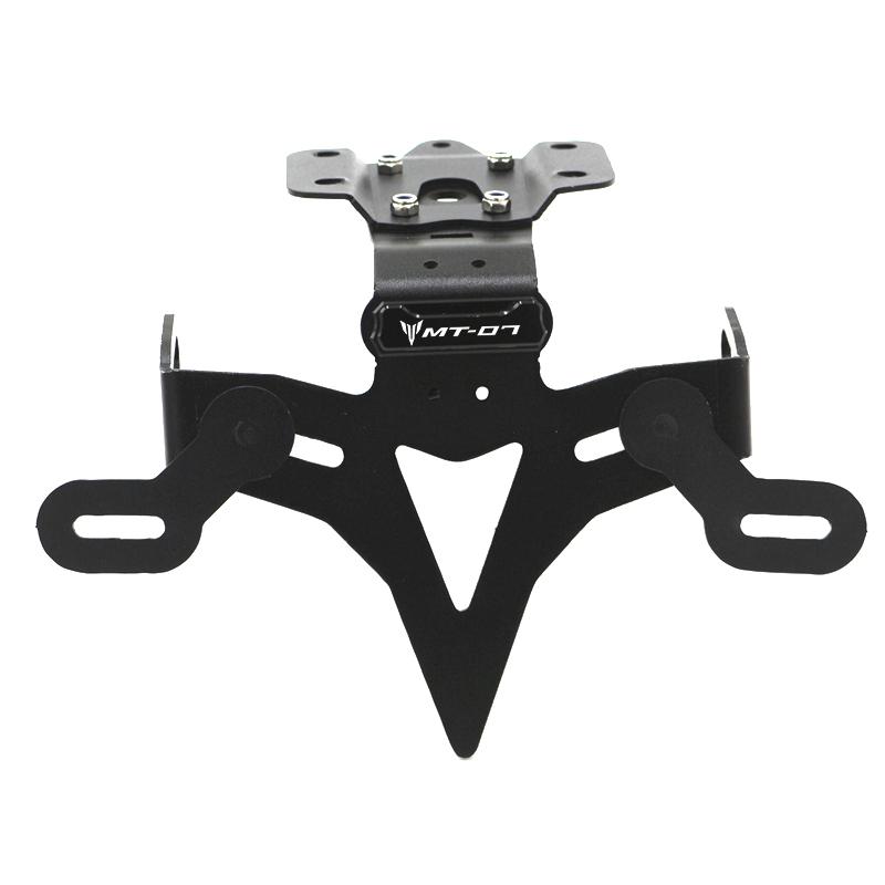 Держатель номерного знака для YAMAHA YZF R7 MT07 YZF-R7 MT-07 FZ07 FZ 07, аксессуары, хвостовое аккуратное крыло, элиминатор, регистрация MT07 LOGO Black