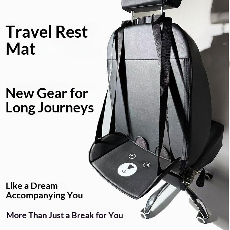 Portable Car Rear Seat Foot Hammock – Adjustable Hanging Footrest For Travel, Office & Car Interior Comfort