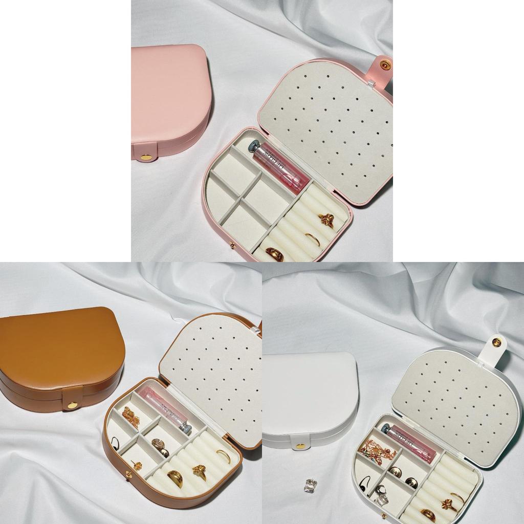 Multilayer Large Capacity Jewelry Organizer With Leather Material For Gift Storage And Display