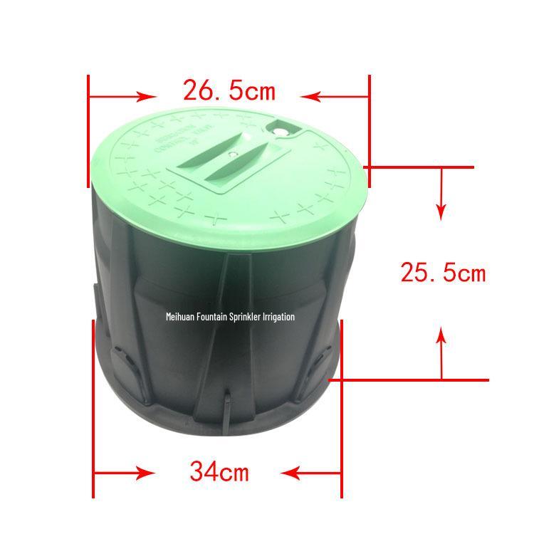 In-ground Sprinkler Valve Box with Cover for Lawn Water Outlet and Sprinkler Head Protection