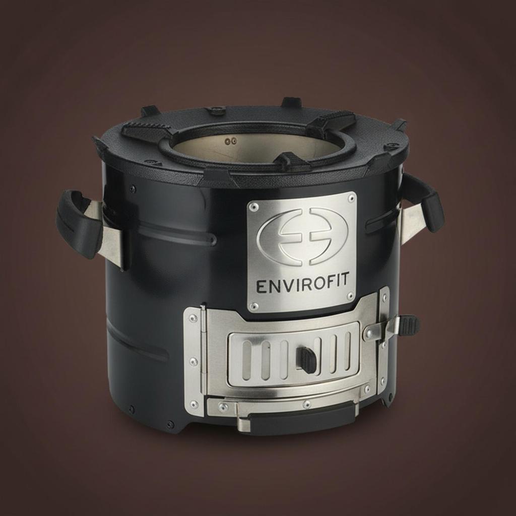 Carbon-Based Burner with Cast Iron Cover Heavy-Duty for Camping