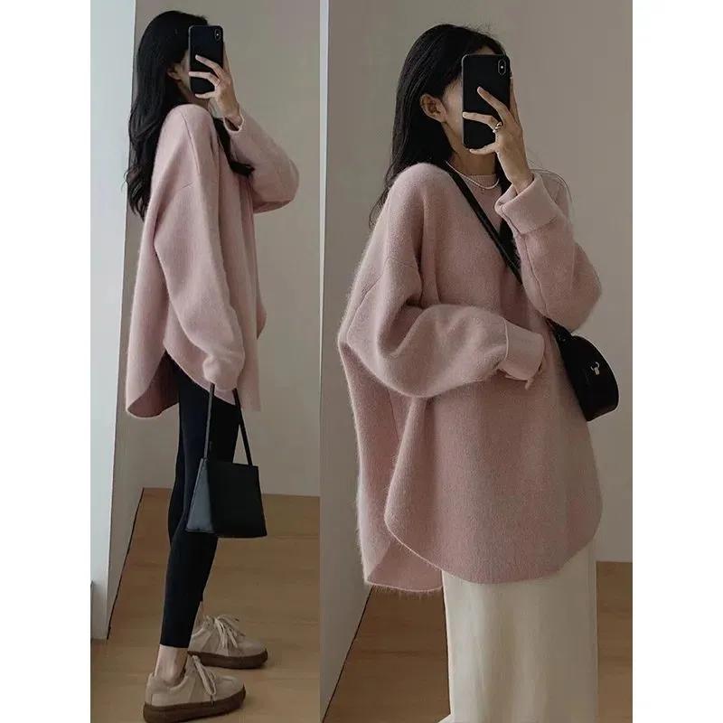 Sweater women's autumn clothing new autumn and winter French chic and beautiful unique knitted base sweater pullover inner top