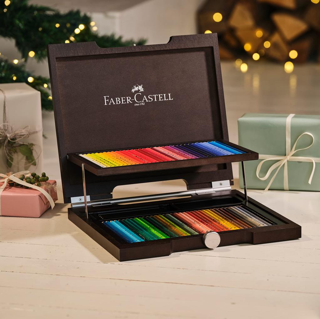 Polychromos Colored Pencils 72 Color Set Wooden Box 110072 Genuine Faber-Castell [Japanese Product]