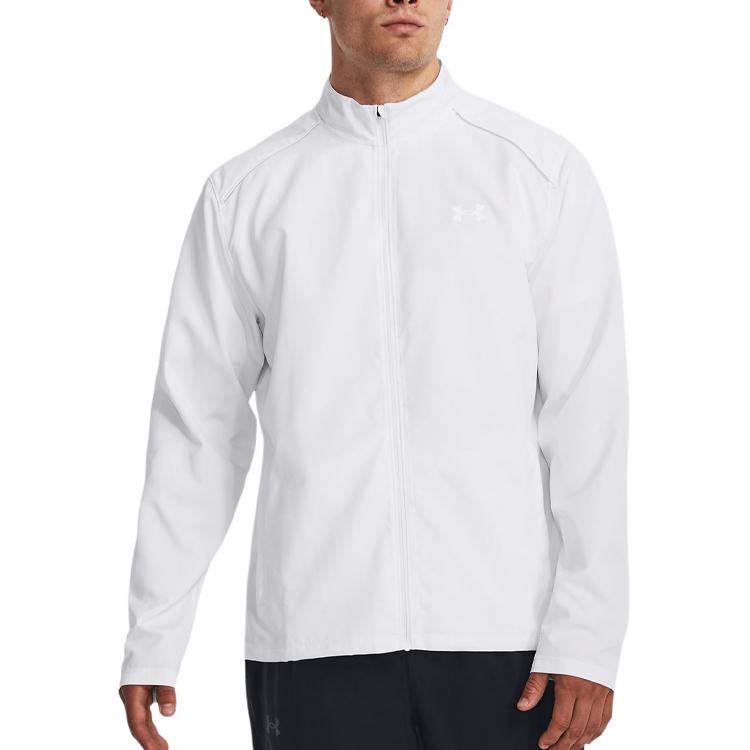 Under Armour Jackets Men's White Stand Collar Moderate Other 1376797-100