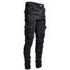 Nuovi Jeans da uomo con tasca laterale Small Foot Skinny Jeans da uomo