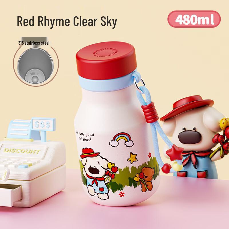 OLOEY Cute Ceramic Lined Insulated Coffee Mug