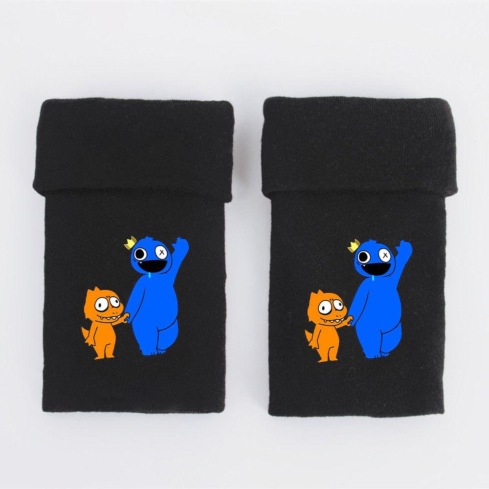 Rainbow Friends Half Finger Gloves Warm And Stylish For Autumn And Winter
