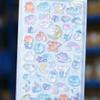 Japanese Cartoon 3D Embossed Stickers: Cute Crystal Diamond Decorative Stickers for Kids