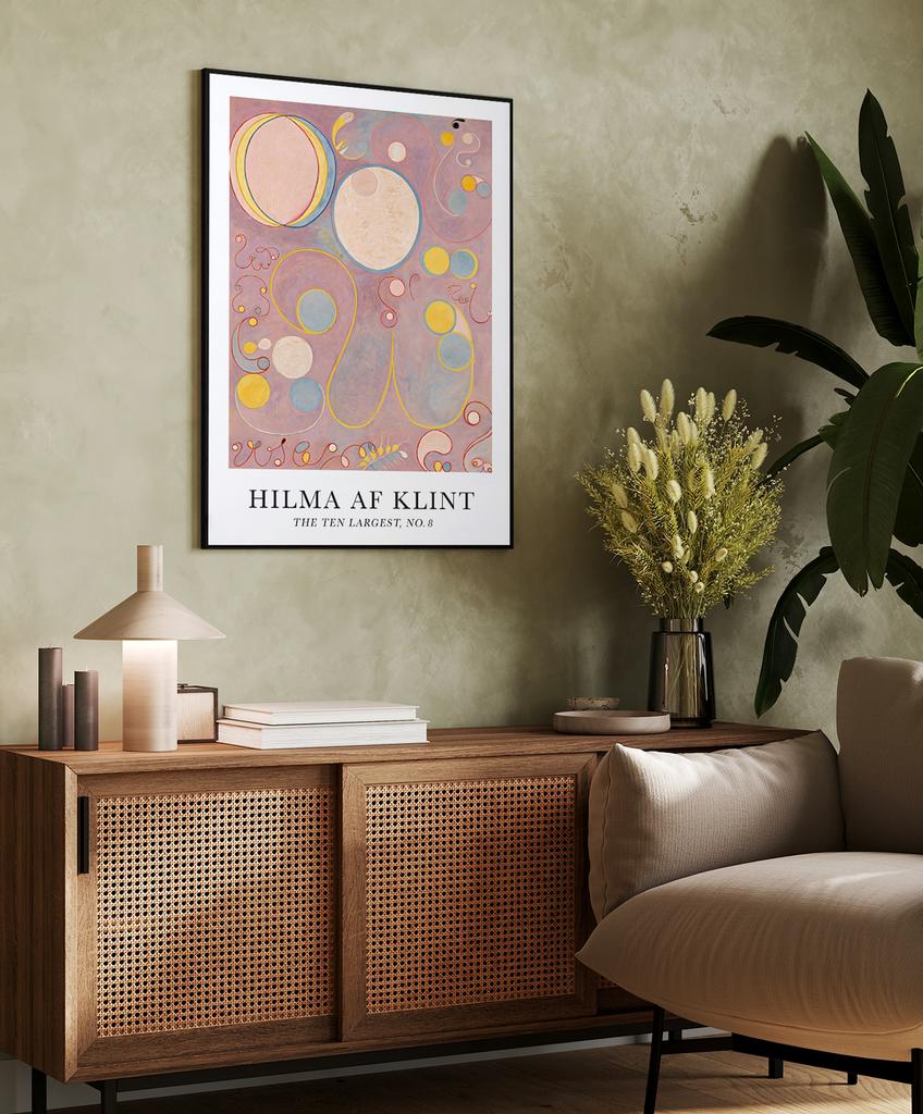 Poster Hilma Ten Largest Różowe Pink