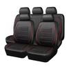 Universal Car Seat Covers, 9PCS PU Leather Front and Rear Seat Protectors, Full Set Auto Seat Covers, Front Seats