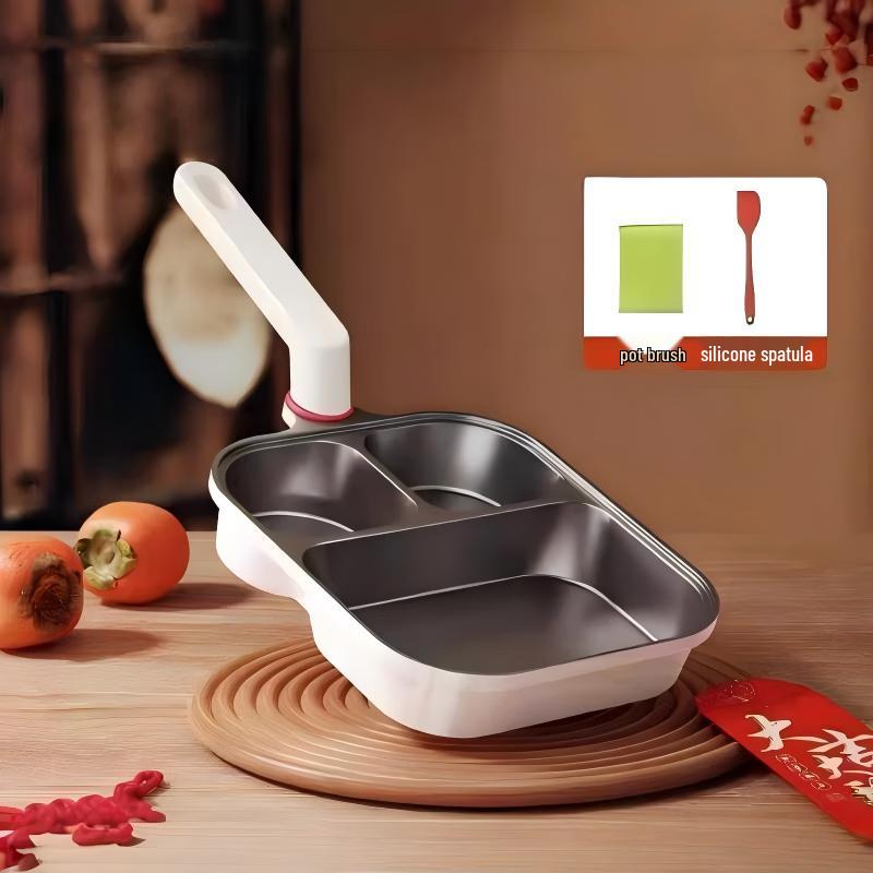 Wutuo 3-Hole Non-Stick Breakfast Frying Pan