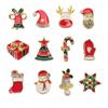 Christmas Nail Art Accessories: Festive Drills & Decorations with Trees, Santa, Deer & Snowman Designs