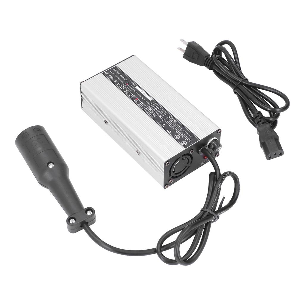 Club Car Battery Charger 48V 5A 3 Pin Round Aluminium   60HZ Replacement for Precedent 2004‑2014