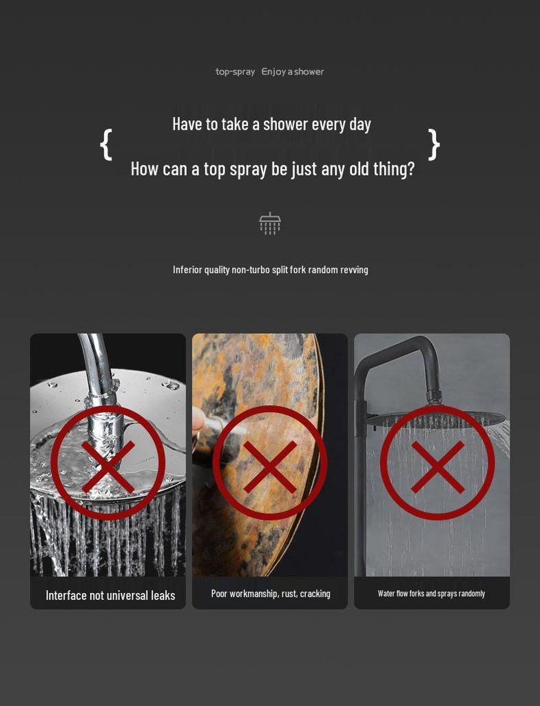 13palcová extra velká dešťová sprchová hlavice pro hotelové použití - Vysoký průtok vody