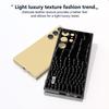 ABEEL For Samsung Galaxy S24 Ultra Case Crocodile Texture Genuine Cow Leather+PC+TPU Anti-Drop Phone Cover