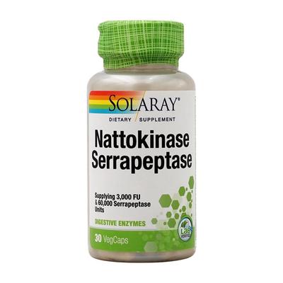 Nattokinase Serrapeptase, 30 Capsule Vegetali