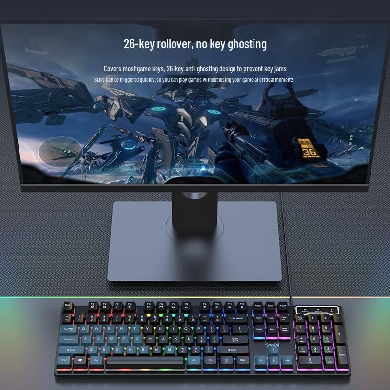 SooPii BK11P Wired Office Keyboard & Mouse Combo