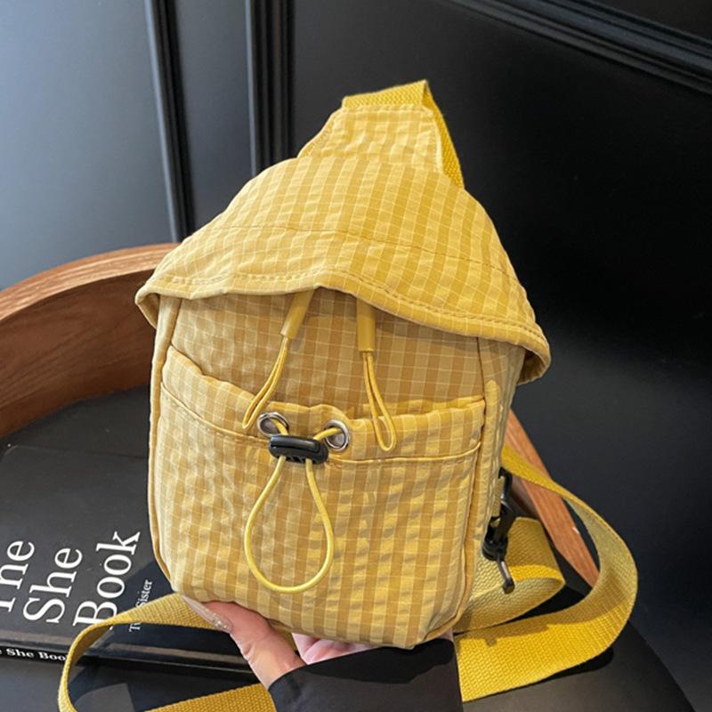 2025 New Niche Design Ins Casual Simple Fashion Shoulder Bag Canvas Mobile Phone Bag Women's Messenger Bag