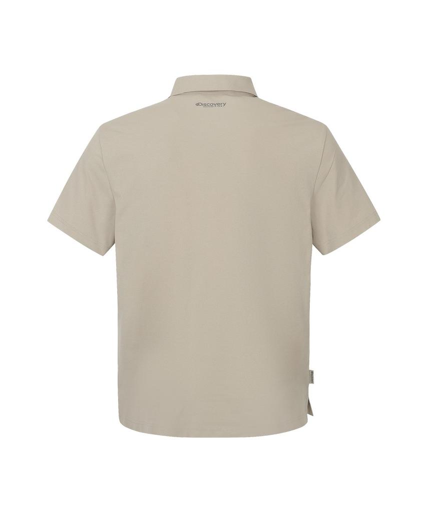 DISCOVERY EXPEDITION Men'S Hot Melt Polo Shirt (Beige2)